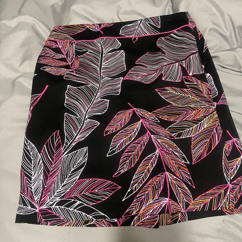 Nine West Black with Pink and Orange Pattern